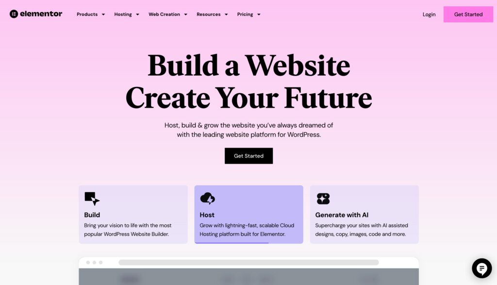 elementor landing page