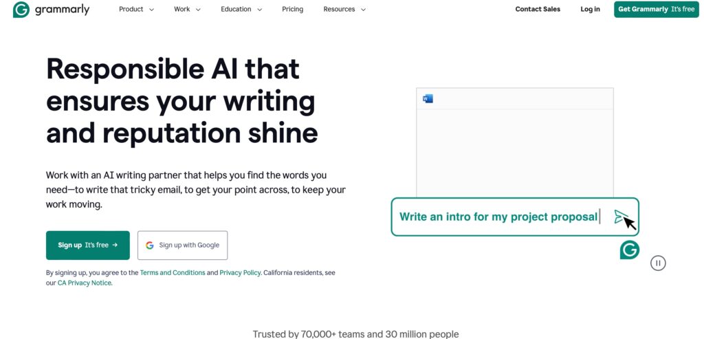 grammerly-landing-page