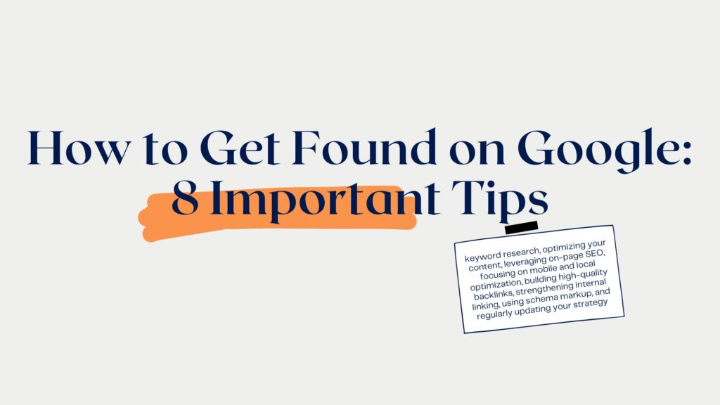 How to Get Found on Google